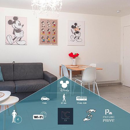 *Disneyland-Paris* 4Pers, Parking, Wifi Chessy  Exteriör bild